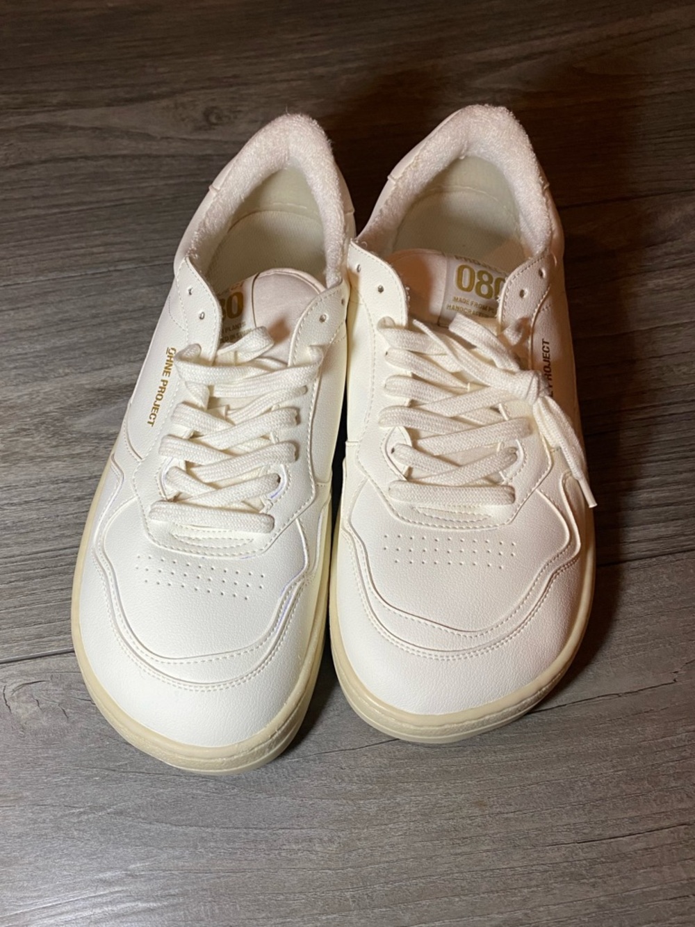 EUC LIKE NEW Ohne Project 080 Barefoot Zero Drop Cream Low-Top Sneakers
